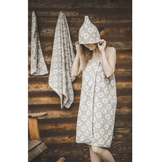 Floral sauna hat - The Sauna Place