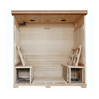 Monticello 4 Person Carbon Infrared Sauna - The Sauna Place