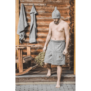 Grey sauna hat - The Sauna Place