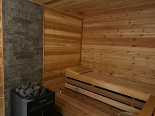 Custom Indoor Cedro Sauna™ The Hamptons 10’x10’ cut to your precise dimensions