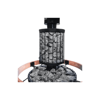 Harvia Legend Pipe Mount Water Tank HTR, BLK, 25L (6.6 GAL) + 45# STONES - The Sauna Place