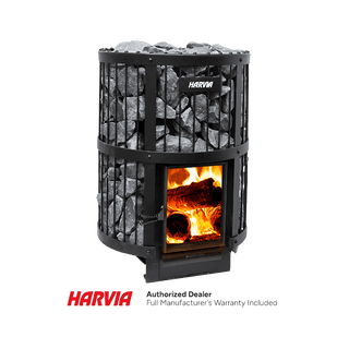 Harvia Legend 240 Greenflame Wood Burning Sauna Stove - The Sauna Place