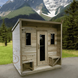 Heritage™ 4 People 7' x 7' Cabin Sauna - The Sauna Place