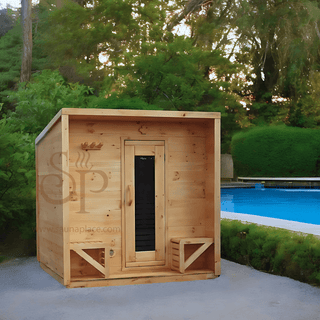 Heritage™ 4 People 7' x 7' Cabin Sauna - The Sauna Place