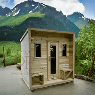 Heritage™ 4 People 7' x 7' Cabin Sauna - The Sauna Place