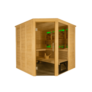 Almost Heaven Himalaya 6-Person Corner Indoor Sauna - The Sauna Place