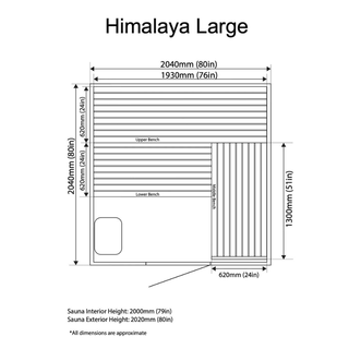 Almost Heaven Himalaya 6-Person Indoor Sauna - The Sauna Place