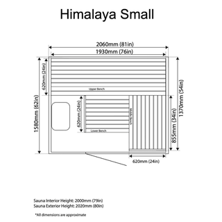 Almost Heaven Himalaya 4-Person Indoor Sauna - The Sauna Place