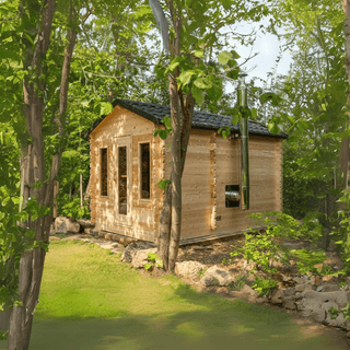 Leisurecraft Georgian Cabin Sauna with Changeroom - The Sauna Place