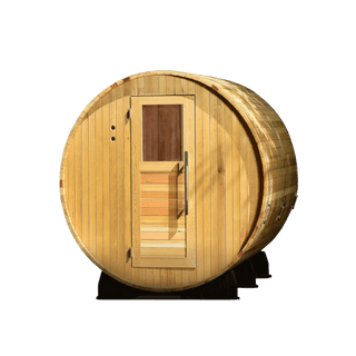 Almost Heaven 7′ x 8′ Lewisburg 6-person Cedar Barrel Sauna - The Sauna Place