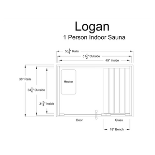 Almost Heaven Logan Indoor Sauna - The Sauna Place