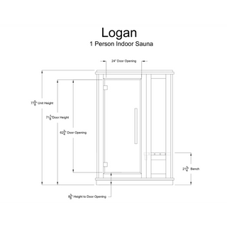 Almost Heaven Logan Indoor Sauna - The Sauna Place