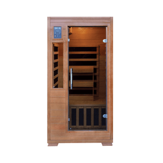 HeatWave Majestic 1-2 Person Hemlock Carbon Infrared Sauna - The Sauna Place