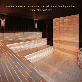 Custom Indoor Cedro Sauna™ Nashville 11’x12’ cut to your precise dimensions