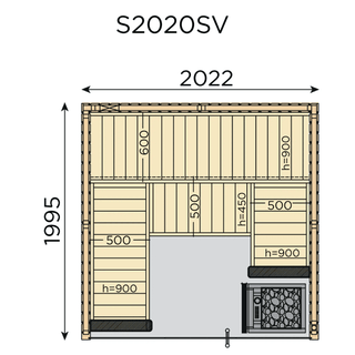 Almost Heaven Nordic 6-Person Prebuilt Sauna - The Sauna Place