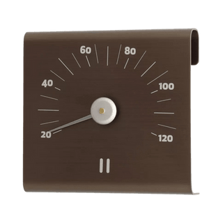 Rento Sauna Thermometer – Brown (5.91″ x 5.51″) - The Sauna Place