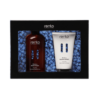 Rento Gift Box with Blueberry Body Wash and Sauna Honey - The Sauna Place