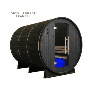 Almost Heaven 6′ x 7′ Kenova 4-6 person Barrel Sauna - The Sauna Place