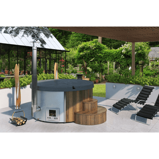 SaunaLife Model S4N Wood-Fired Hot Tub - The Sauna Place