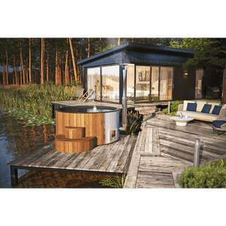 SaunaLife Model S4N Wood-Fired Hot Tub - The Sauna Place