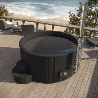 SaunaLife Model S4B Wood-Fired Hot Tub - The Sauna Place