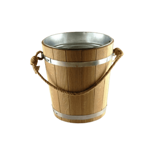 Heritage Bucket-Waterfall 5.28 Gallon (Oak) – Metal Insert - The Sauna Place