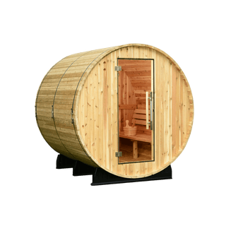 Almost Heaven 7′ x 7’ Seneca 6-Person Barrel Sauna - The Sauna Place