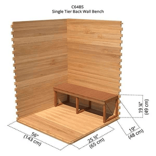 Dundalk 5′ x 6′ Knotty Red Cedar Outdoor Cabin Sauna - The Sauna Place