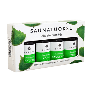 Smoke, Tar, Birch, Eucalyptus aromas, 4-pack (10 ml bottles) - The Sauna Place