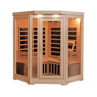 HeatWave Sonoma 3 Person Hemlock Carbon Infrared Sauna - The Sauna Place