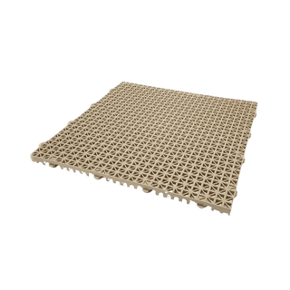 Superdek plastic non-slip floor tiles - TAN - The Sauna Place