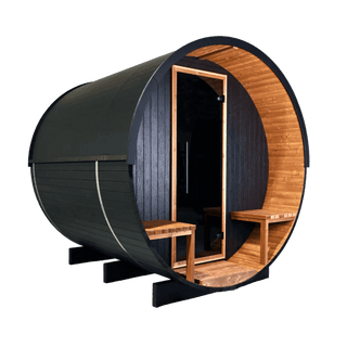 Thermory Barrel No. 62 – Ignite (With Wide Back Window, No Porch) - The Sauna Place