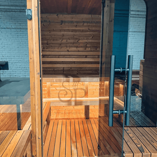 Thermory Square Sauna No. 41 (No Back Window) - The Sauna Place