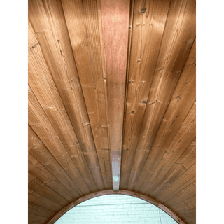 Thermory Barrel No. 50 – Natural (With Wide Back Window, No Porch) - The Sauna Place