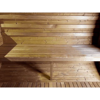 Thermory Barrel No. 50 – Natural (With Wide Back Window, No Porch) - The Sauna Place