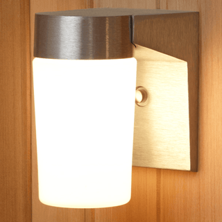 Vapor proof Wall Light with glass globe (4 1/2"w x 6"d x 7"h) - The Sauna Place