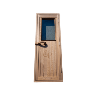 Western Red Cedar Doors w/ Clear glass - The Sauna Place