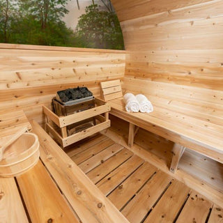 Dundalk Canadian Timber Tranquility MP Barrel Sauna - The Sauna Place