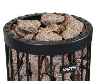 Decorative Red Granite Sauna Heater Stones 2-4 In, 22 lb - The Sauna Place