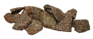 Decorative Red Granite Sauna Heater Stones 2-4 In, 22 lb - The Sauna Place