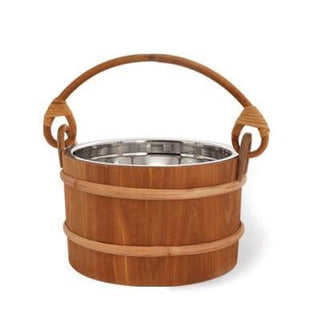 1.32 Gallon Cedar Sauna Bucket with Stainless Steel Liner - The Sauna Place