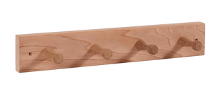 Cedar 4-Peg Towel Hanger (14 3/4" x 2") - The Sauna Place