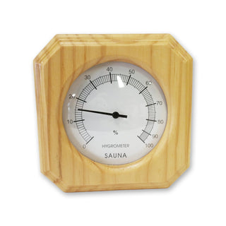 Deluxe Pine Encased Hygrometer - The Sauna Place