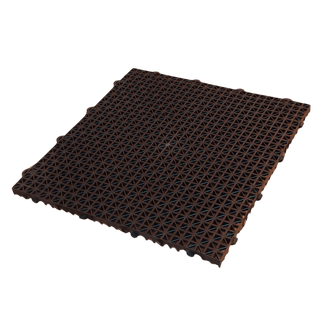 Superdek plastic non-slip floor tiles - BLACK - The Sauna Place