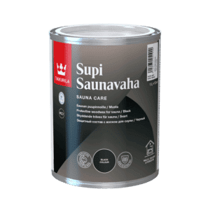 Tikkurila Supi Black Sauna Wax (1 Liter) - The Sauna Place