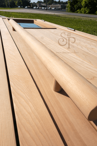 Western Red Cedar Doors w/ Clear glass - The Sauna Place