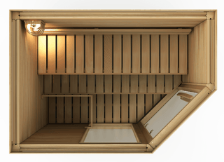 Heritage™ 4 People Corner Sauna 1500-B - The Sauna Place